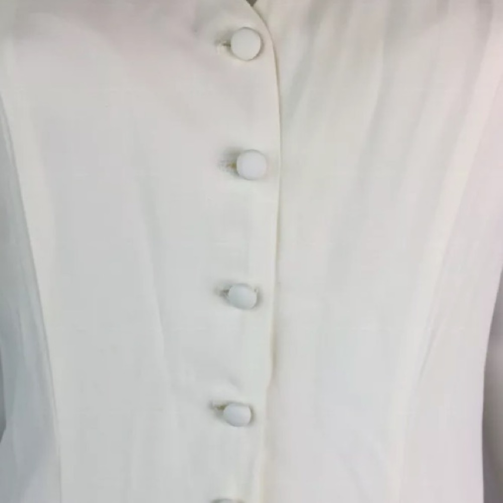 Cache Button Up Flare Midi Slip A-Line Dress - image 5